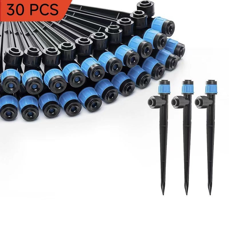 30Pcs 360?? Adjustable Water Flow Irrigation Drippers Stake Emitter Drip System