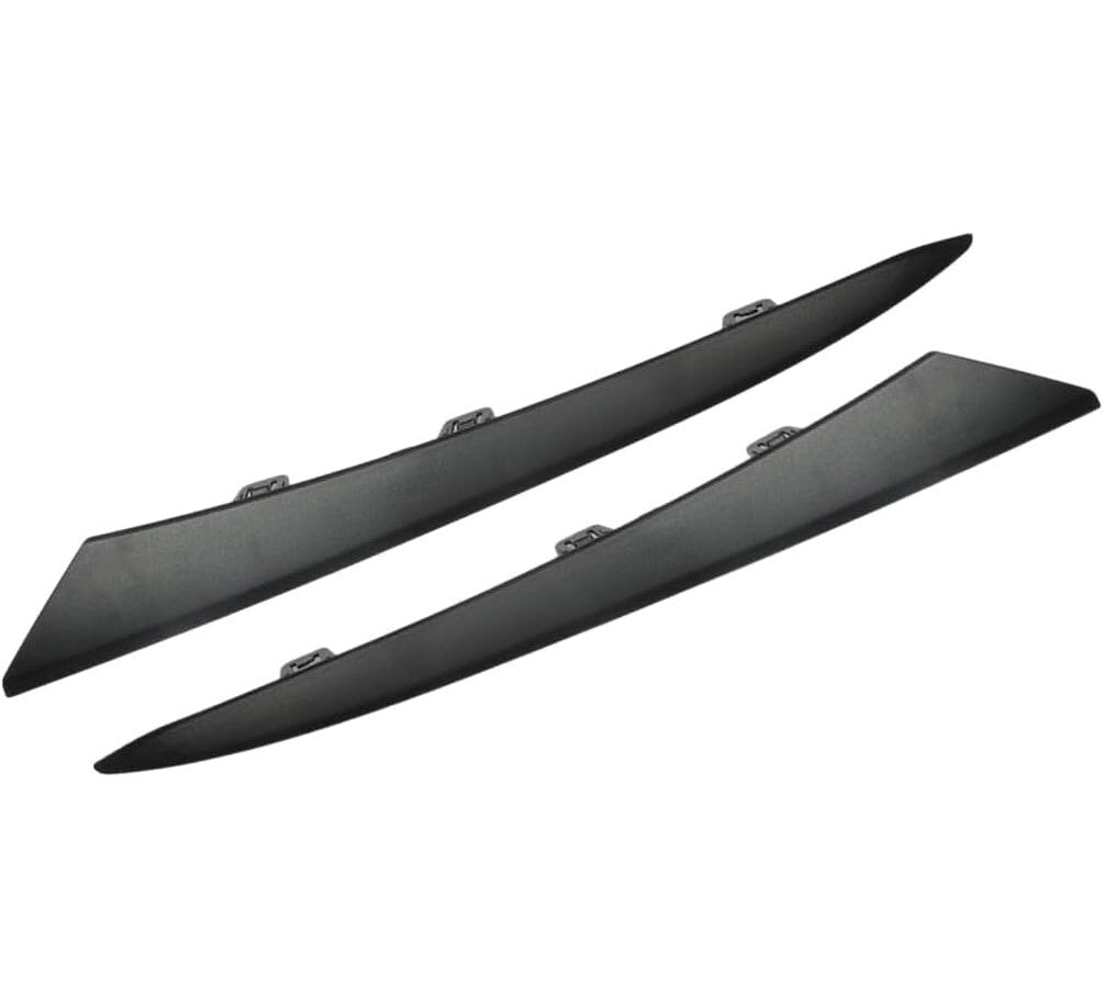 Black Front Headlight Eyelid Molding Trim Strip LH+RH For Honda Civic 2022-2023
