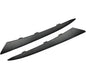 Black Front Headlight Eyelid Molding Trim Strip LH+RH For Honda Civic 2022-2023