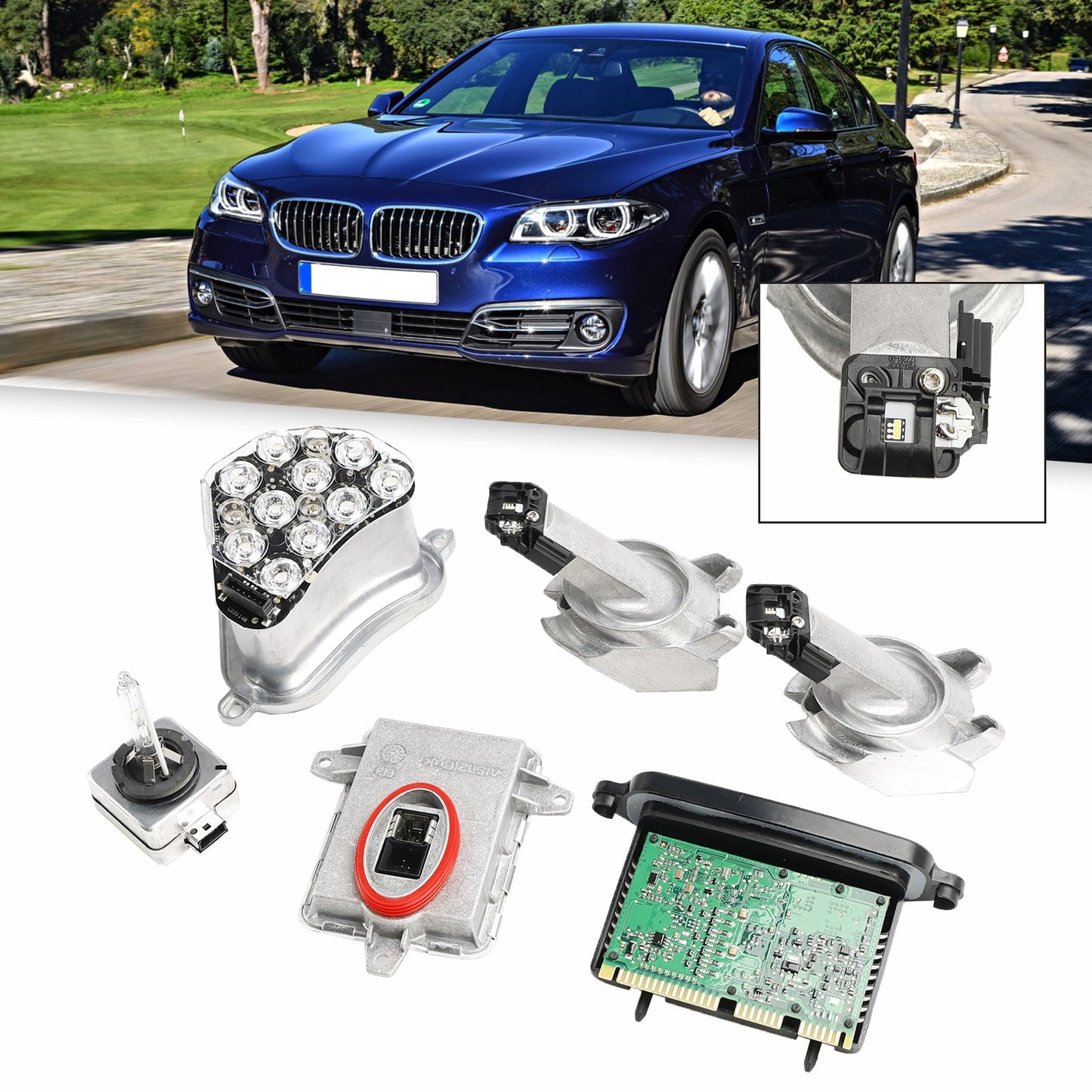 Xenon Ballast Kit 7237647 For BMW 5 series 528i 535i 550i 2011-2013 with TMS#3