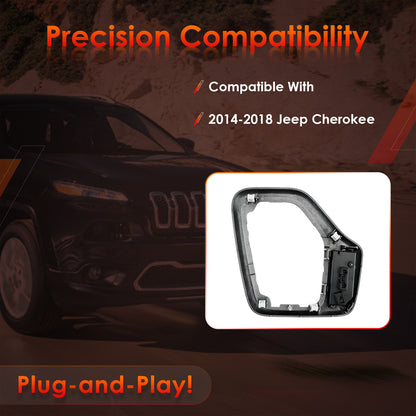 Silver Transmission Gear Shifter Bezel w/ Harness For 2014-2018 Jeep Cherokee KL