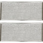 Solid Spare 2 Compatible Whirlpool W10208631A Aluminum Mesh Microwave Oven Grease Filters