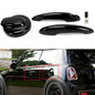 Solid Spare BLACK Door Handle Covers & Gas Tank Cap For MINI R55 Cooper S 07-14 / R56 06-13