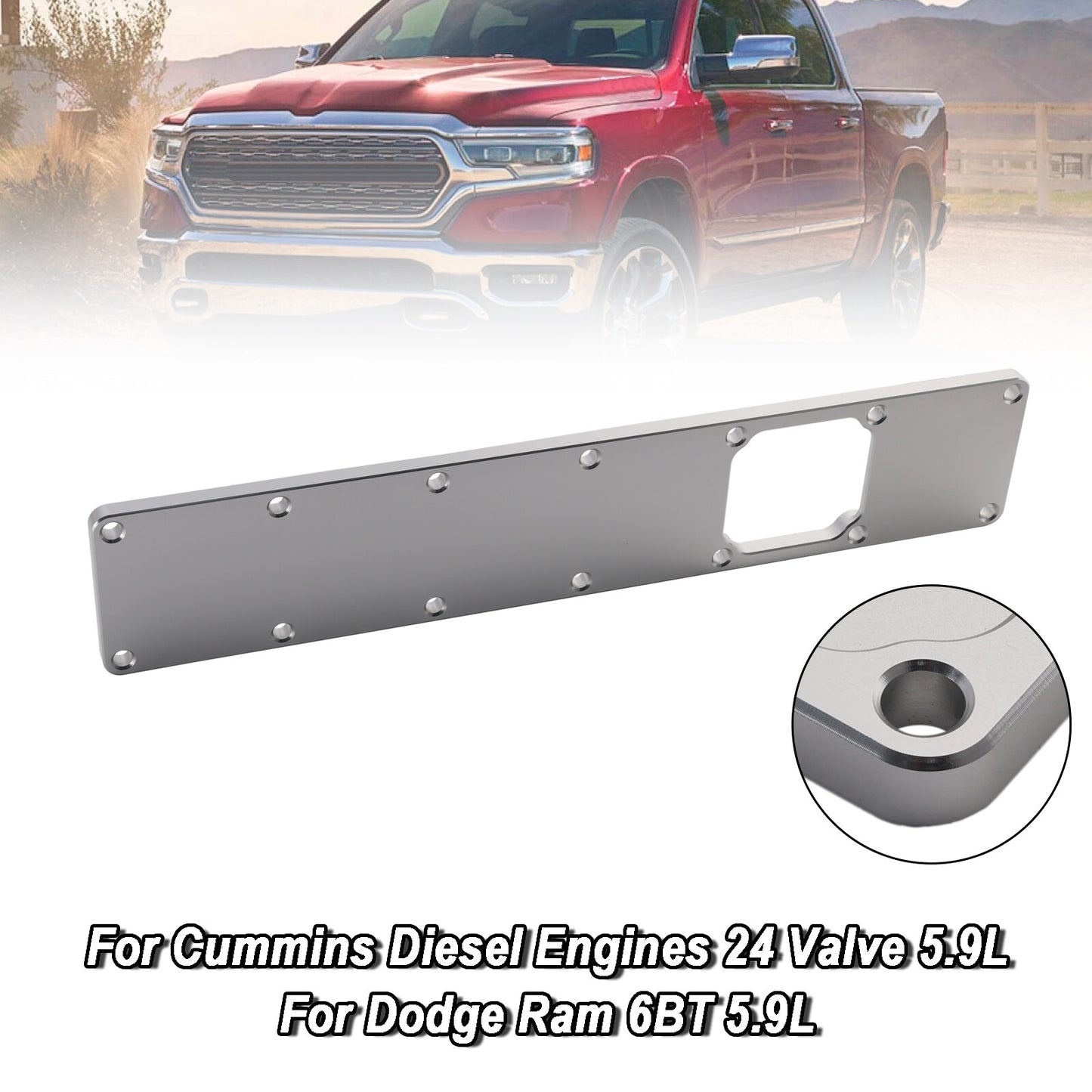 5.9L Intake Manifold Plenum Plate 24V 551714 Fit Dodge Ram Cummins 6BT Diesel
