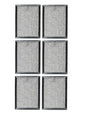 Solid Spare (6) Compatible for Frigidaire 5304440336 Microwave Oven Aluminum Grease Filters