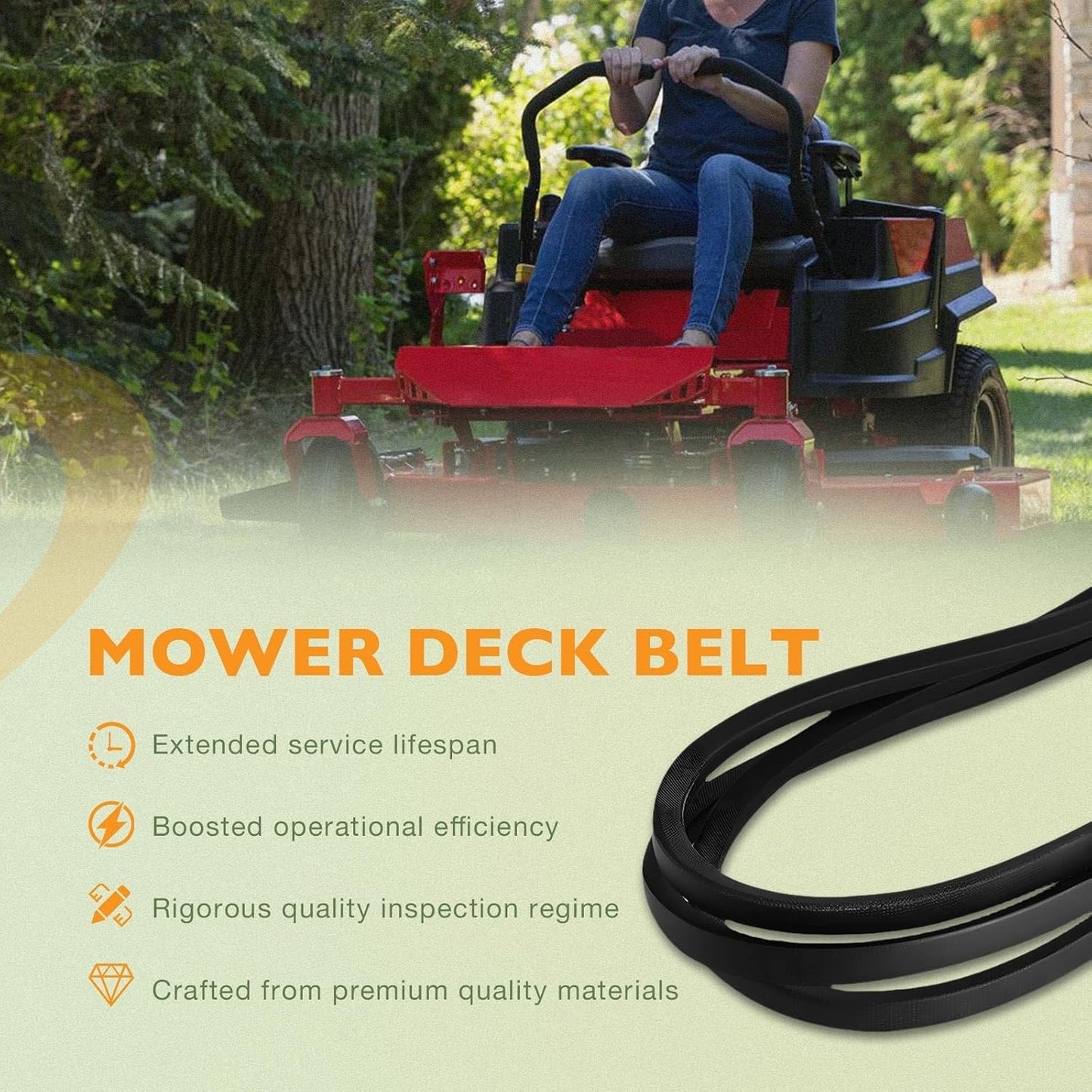 7200921 Mower Deck Belt For Gravely ZTX 42 ZTX 52 Ariens Ikon 52 Ikon Onyx 52