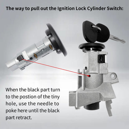 Ignition Lock Cylinder Switch & Housing for 2000-07 Chevy Silverado GMC Sierra