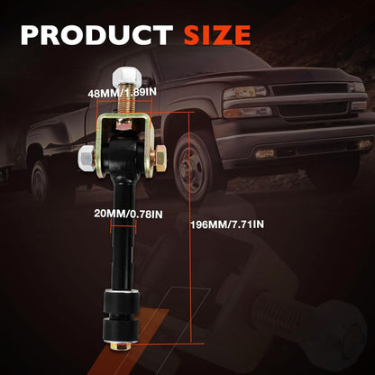 2X Sway Bar End Link 0-2" Lift For 1999-2019 Chevy GMC Sierra 1500/2500/3500 HD