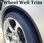 BLACK CARBON FIBER WHEEL WELL FENDER TRIM MOLDING D.I.Y. KIT - WARRANTY