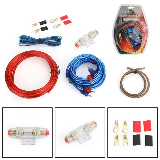 1500W 10 GAUGE Cable Car Amplifier Wiring Kit Amp Audio RCA Sub FUSE Wiring Wire