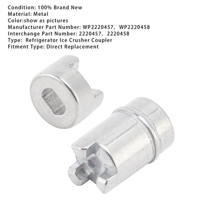 WP2220457 Refrigerator Ice Crusher Coupler + WP2220458 Coupling