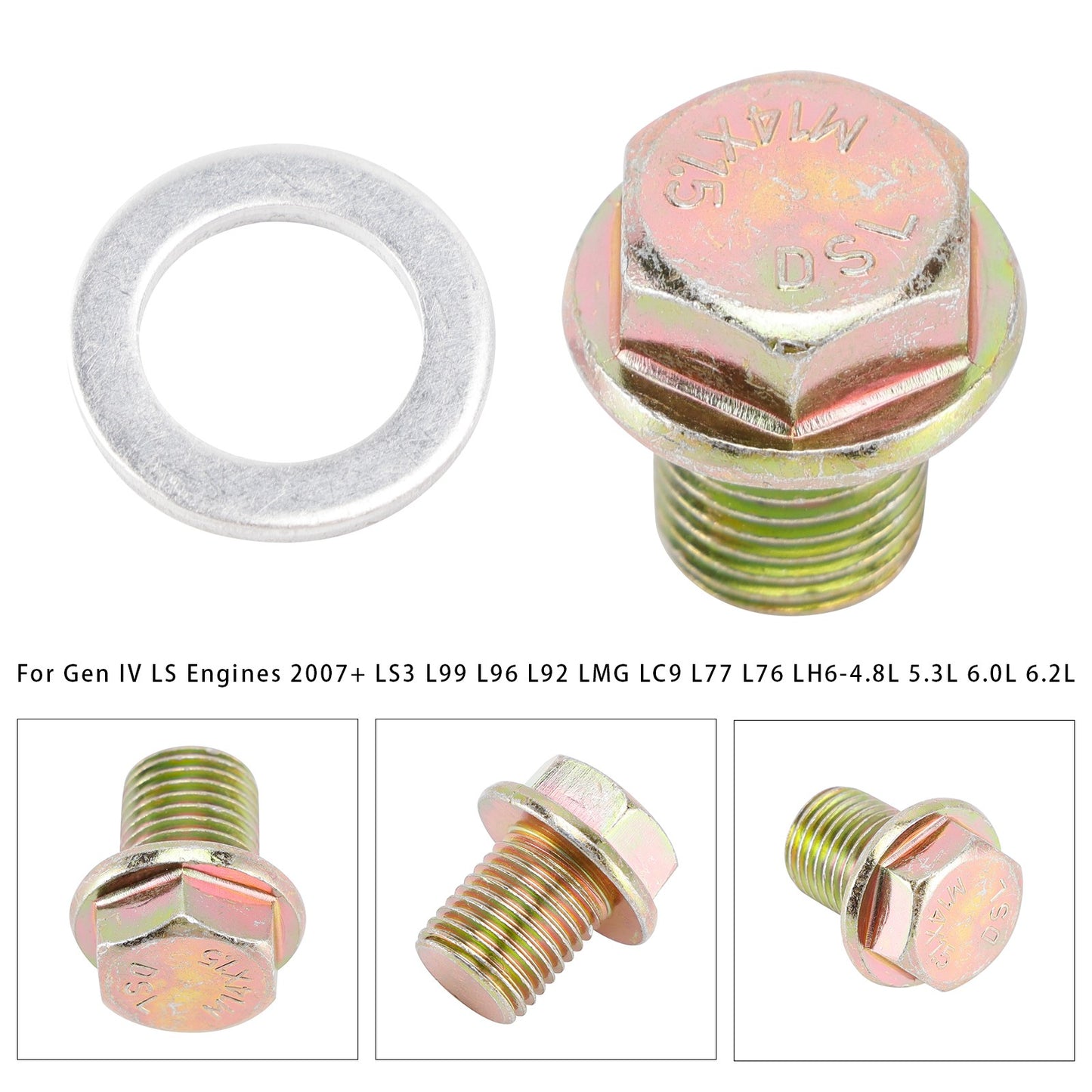 Oil Pan Oil Pressure Relief Valve Plug  Bypass For Gen IV LS Engines 2007+ LS3