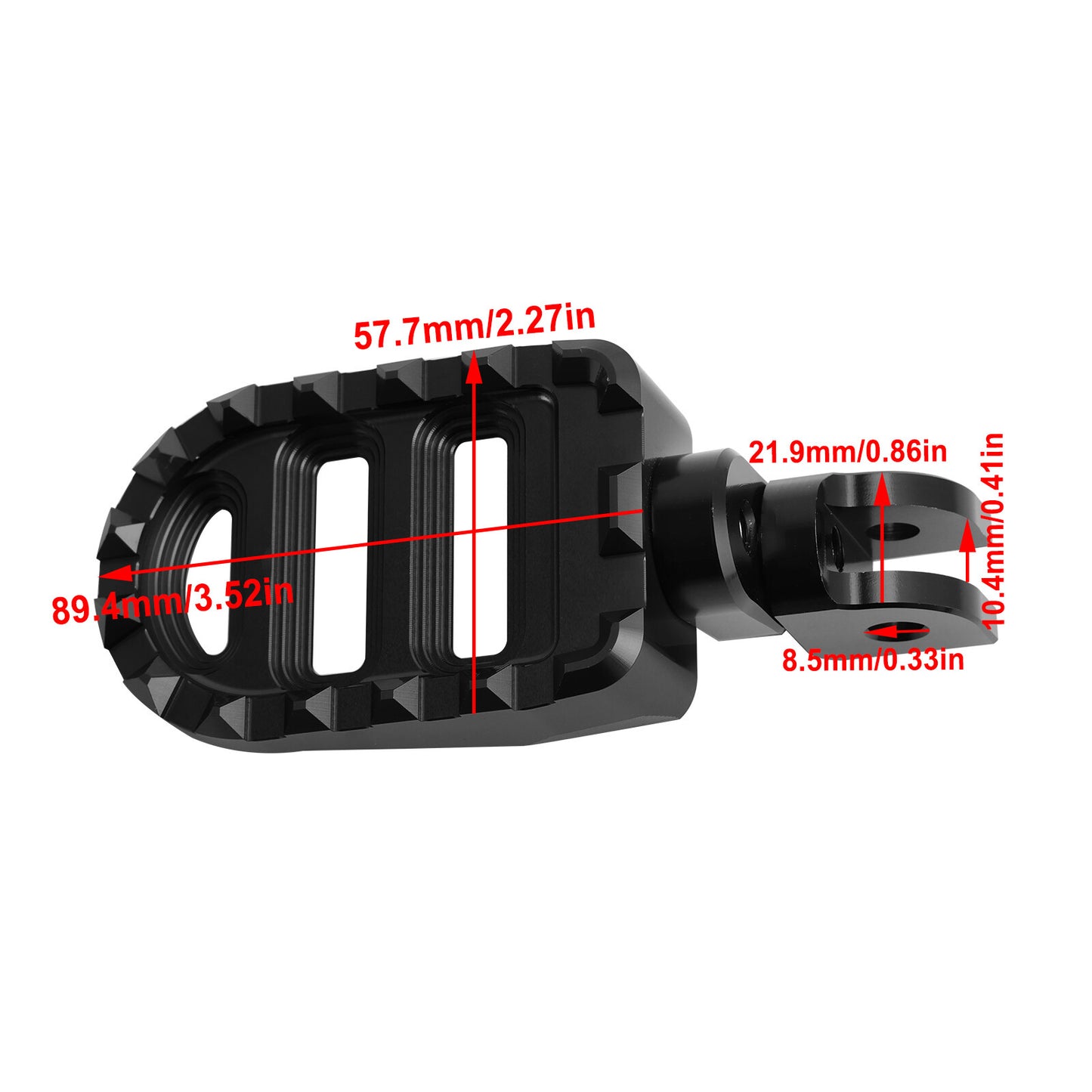 Front Footrests Foot Peg fit for Rebel 1100 CM1100 CMX 1100 DCT/MT 2021-23 BLK