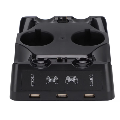 4in1 Controller Charger Dock Quick Charging Station Stand For PS4 / MOVE /PS4 VR