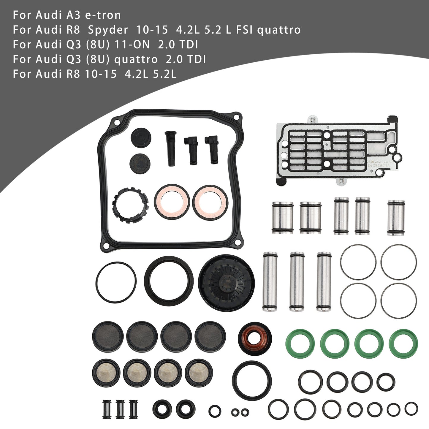 DQ500 0BH 0BT Transmission Overhaul Seals Pistons Gasket Kit For VW AUDI…