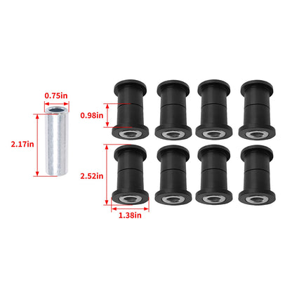Solid Spare Galvanized For Can-Am Maverick X3 A Arm / Control Arm Bushing Sleeves Kit 2017+