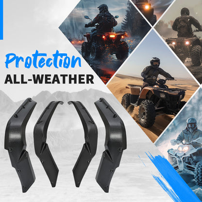 Solid Spare Fender Flare Guard For Yamaha Grizzly 700 2016-2025 4PCS Overfender Mud Guard