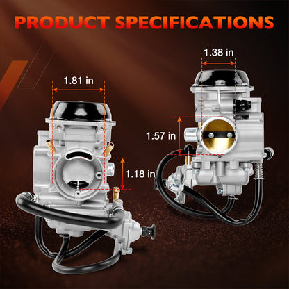 0470-362 0470-361 Carburetor Carb Kit For 98-01 Arctic Cat ATV 400 500 2x4 4x4
