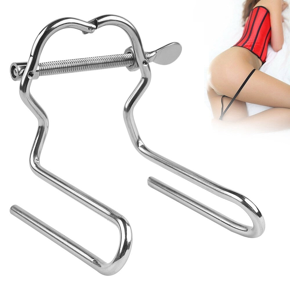 Stainless Steel Extreme Anal Spreader Vaginal Dilator/Vaginal Speculum Mirror US