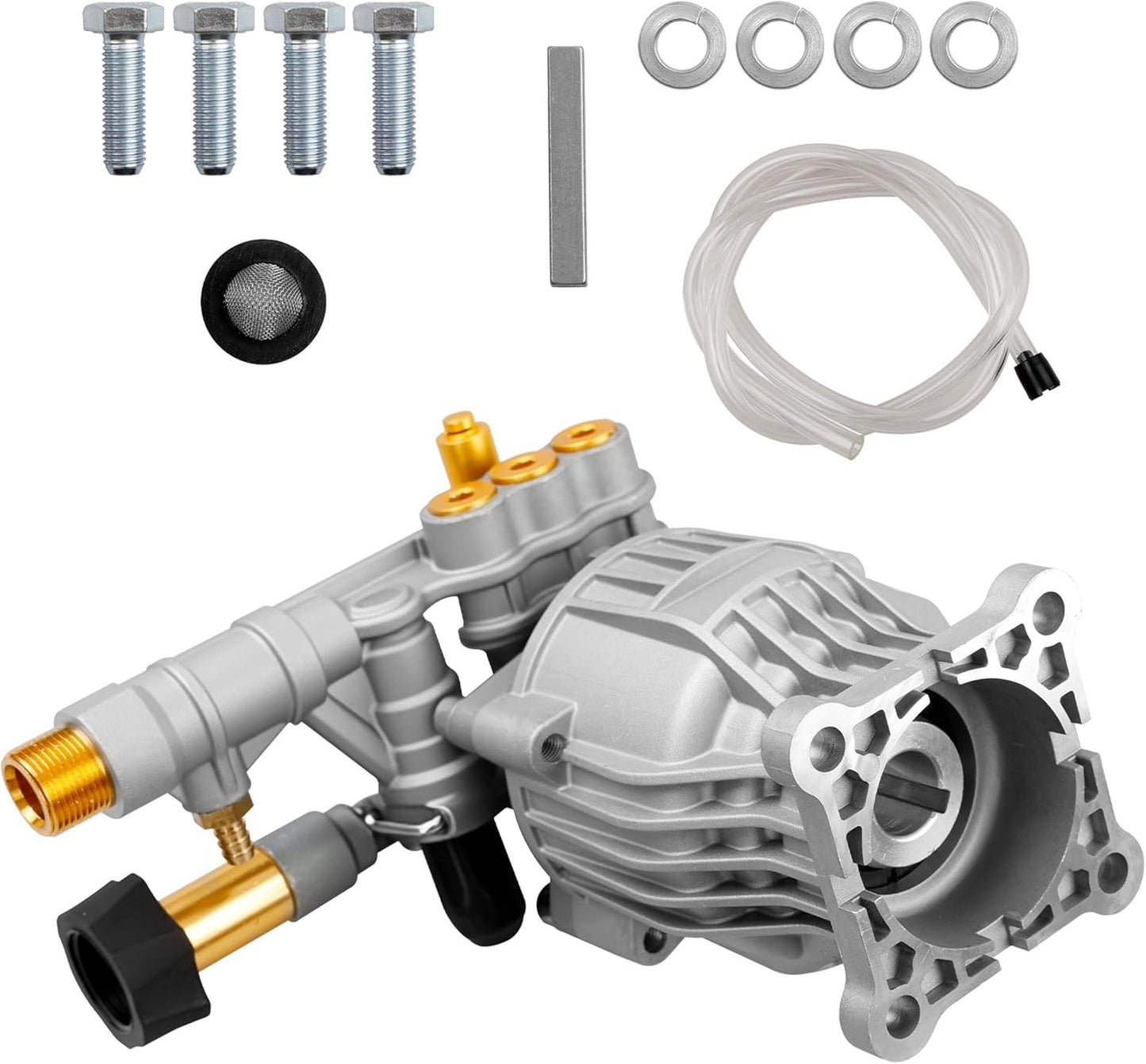 90028 Horizontal Pressure Washer Pump Kit Aluminum 2.4 GPM 3300 PSI Power 3/4"