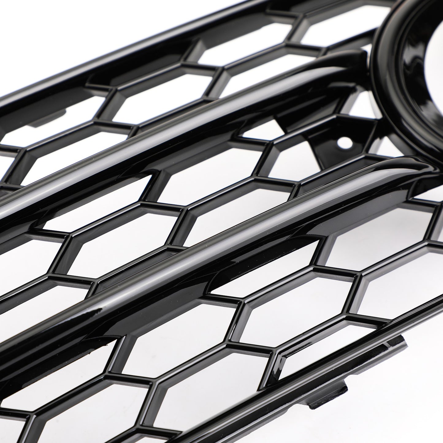 Black Honeycomb Style Fog Light Grill Bumper For Audi A4 S-LINE S4 2008-2012