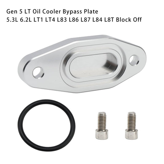 Solid Spare Gen 5 LT Oil Cooler Bypass Plate 5.3L 6.2L LT1 LT4 L83 L86 L87 L84 L8T Block Off
