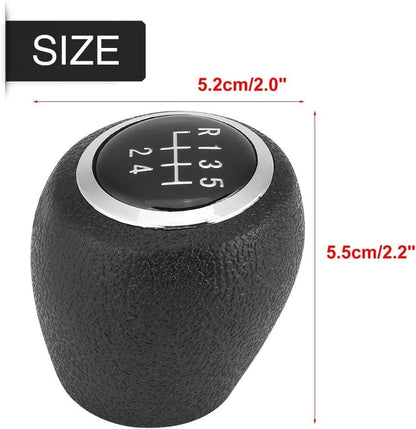 10mm Car 5 Speed Manual Shift Knob Gear Stick Shifter Lever Black
