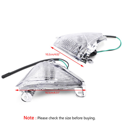 Clear Front Turn Signals lens Fits Kawasaki ZX14R ZX6R Ninja 650F Concours