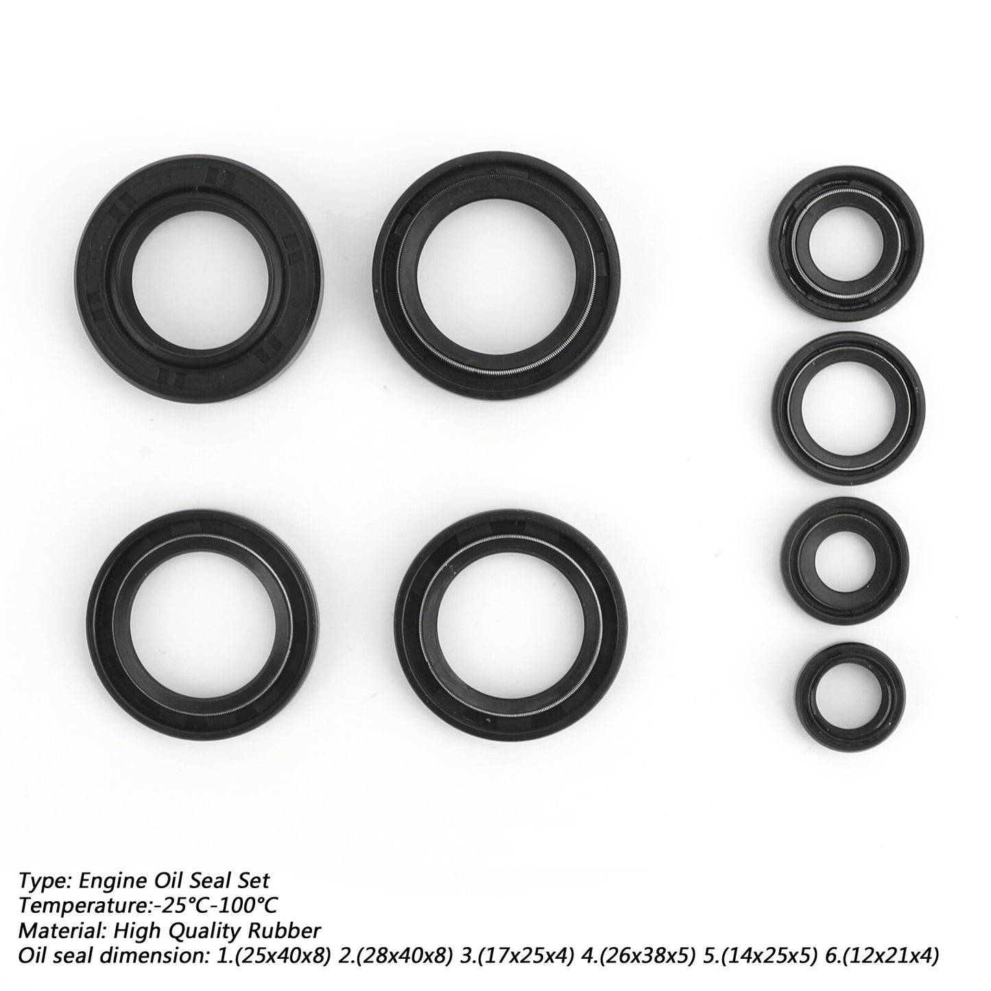 Complete Engine Oil Seal Kit Fit Yamaha IT175 YZ 100 125 DT MX 125 175 74-83 US