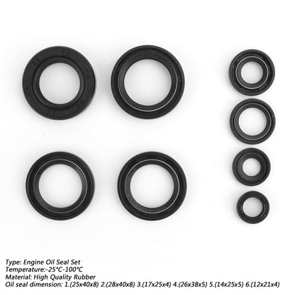 Complete Engine Oil Seal Kit Fit Yamaha IT175 YZ 100 125 DT MX 125 175 74-83 US