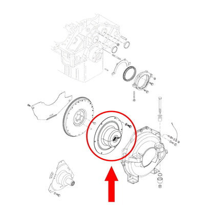 Engine Flywheel Coupler for MerCruiser V8 Bravo X - 8M0098795, 861523A9, 18-2412