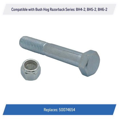 Grade 5 Shear Bolt Set 1/2"x3" for Bush Hog Razorback Series - 50074654 (5 Pack)