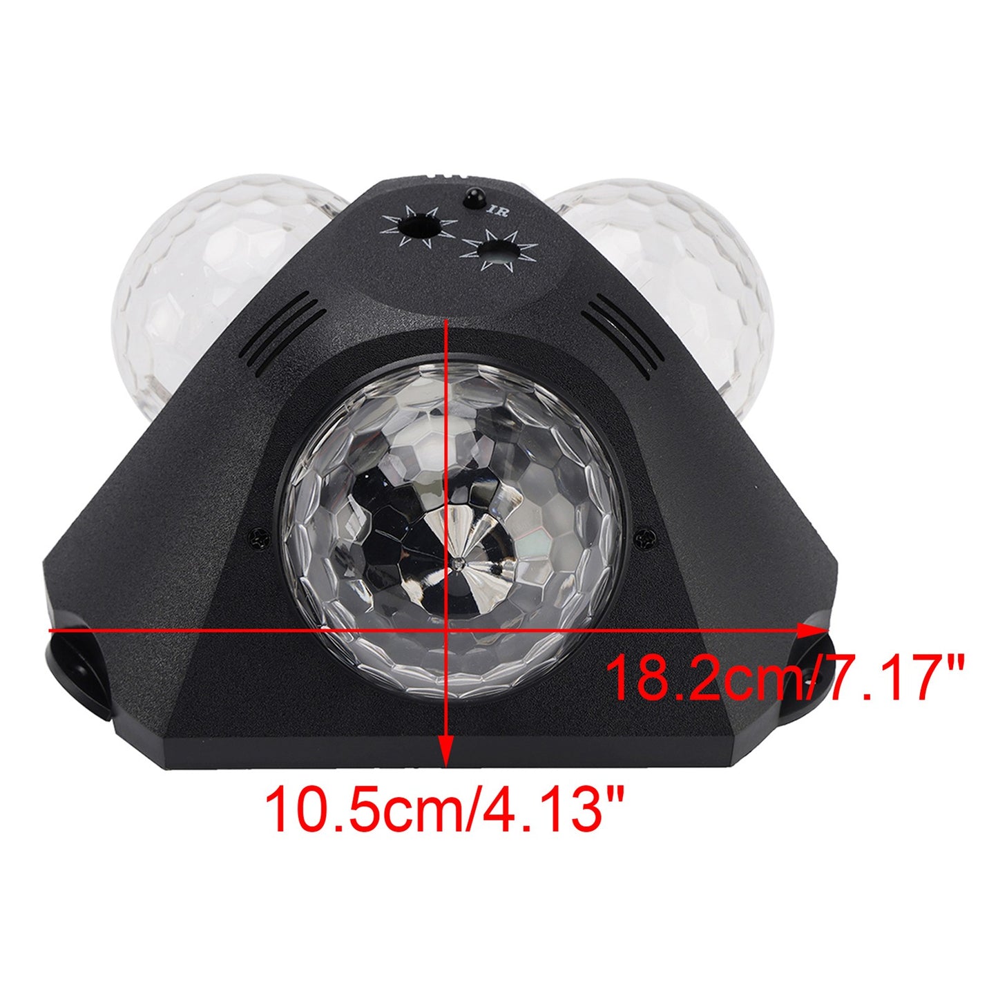 3Head Sound Activated Magic Ball Strobe Light With Remote Control For Home Party
