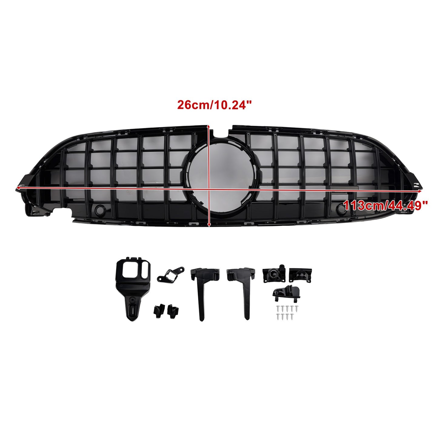 Front Bumper Grille Grill Fit Mercedes-Benz CLE-Class W236 C236 2024~2026 Black