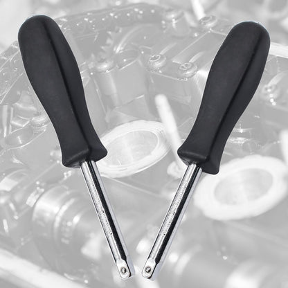 2 Pack 6" 1/4" Drive Spinner Screwdriver Handle Socket Nut Driver Extension Tool