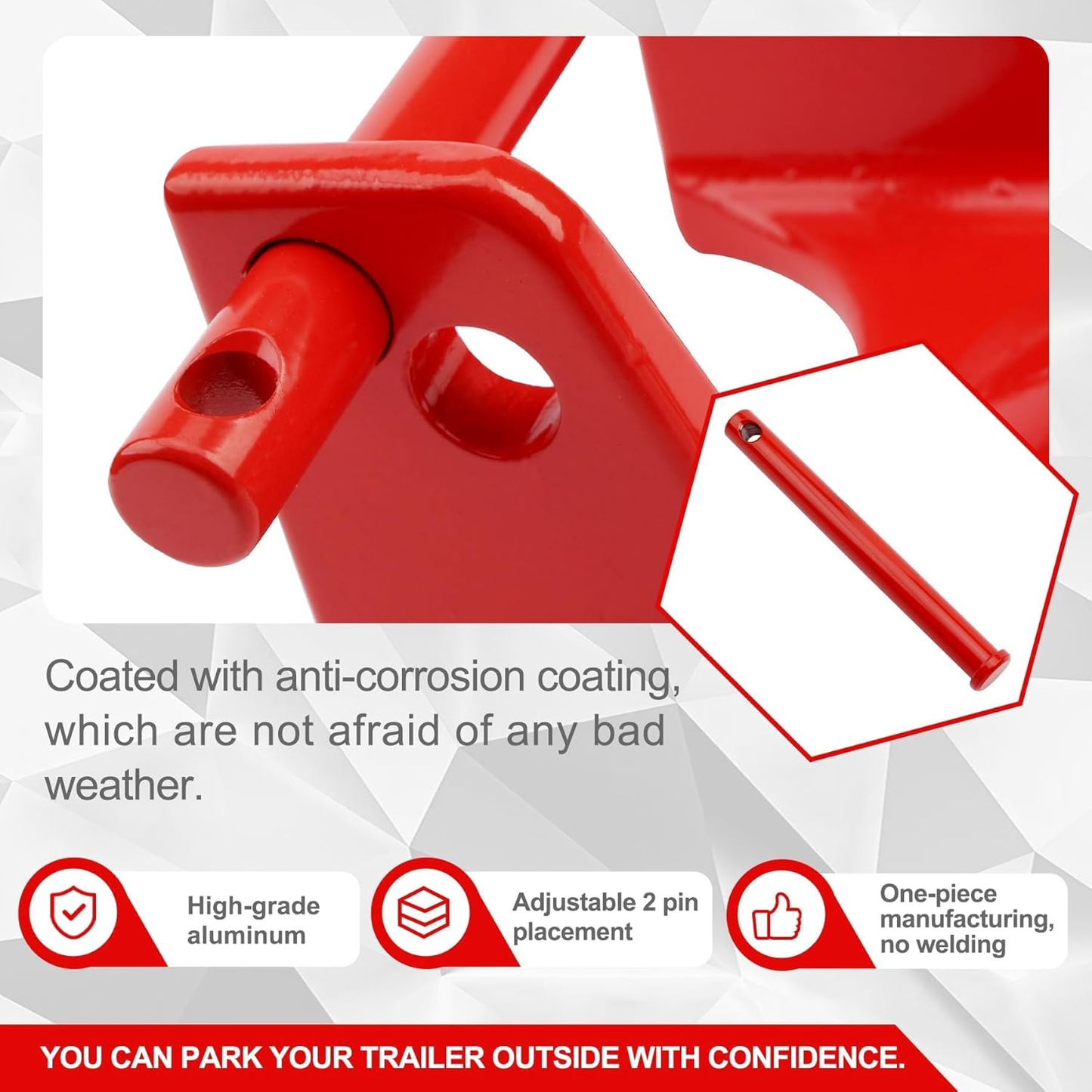 Gooseneck Trailer Hitch Lock w/ key lock Fits RV Heavy Trailers Livestock Hauler