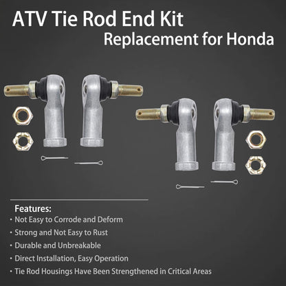 Tie Rod End Kit For 1993-2016 Honda Foreman Rincon 500 650 680 Ball Joint Set