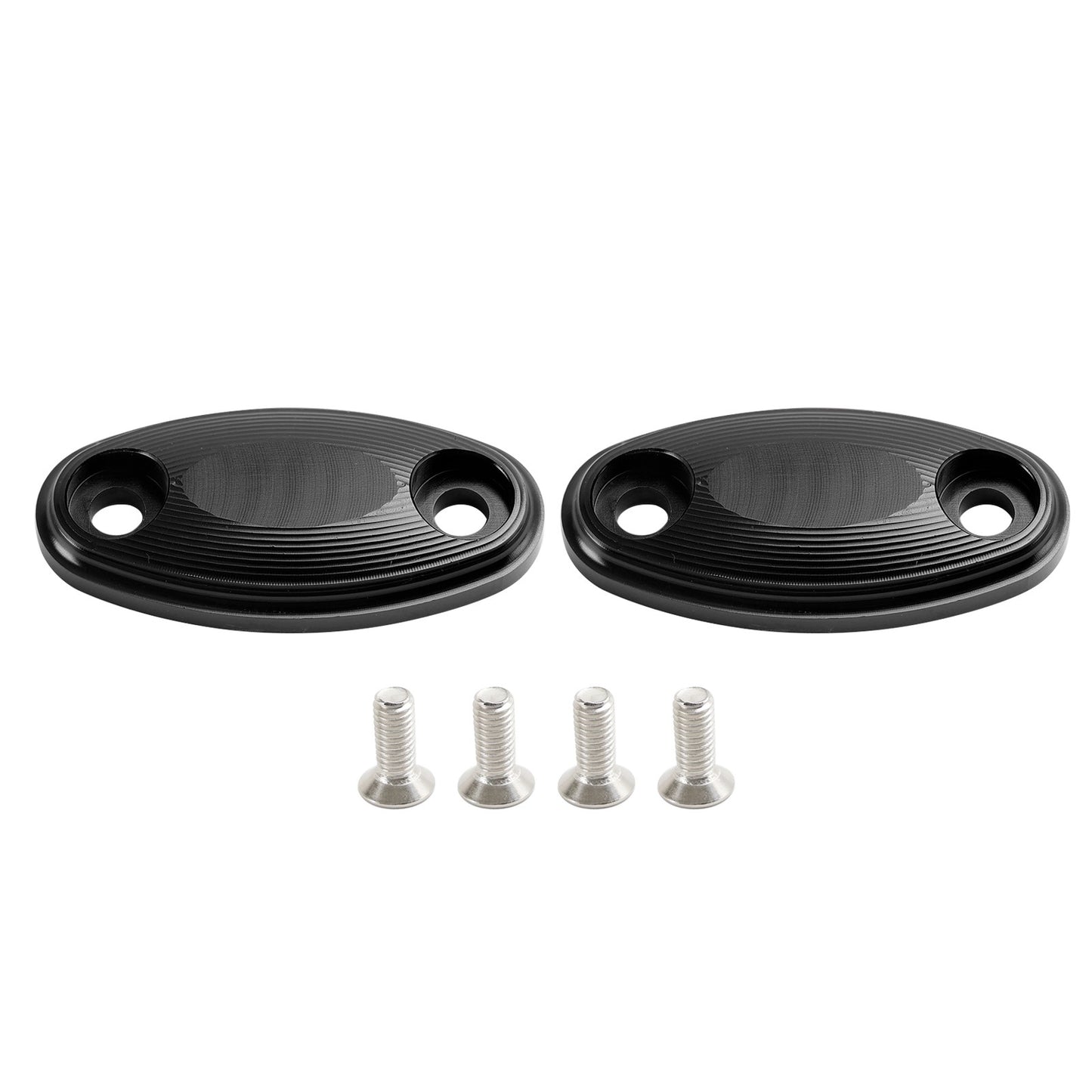 Black mirror delete blanking block off plates fits Honda CBR650R CBR650F 14-19