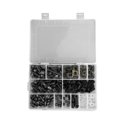 223PCS Fastener Clip Screw Bolt Kit Motor Sportbike Windscreen Fairing BK New