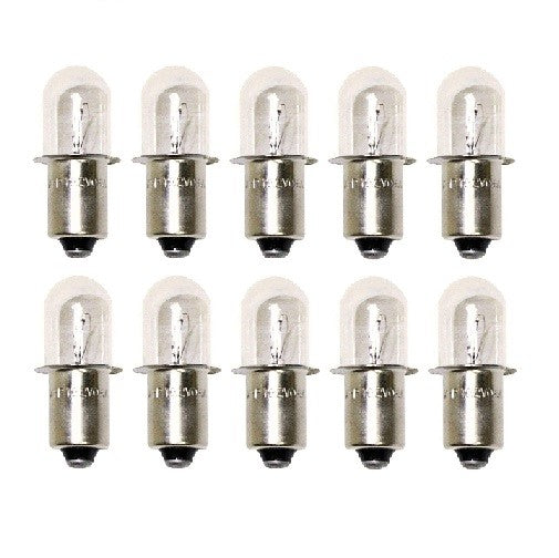 Solid Spare (10) 19.2 v Volt Xenon Flashlight Replacement Bulbs for Porter Cable #881 #8419