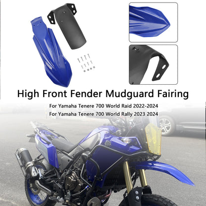 High Front Fender Mudguard Fairing For Yamaha Tenere 700 2019-2026 Blue