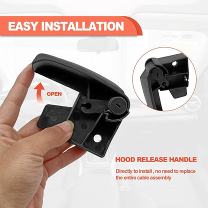 1x Hood Latch Release Pull Handle for Chevrolet Silverado Tahoe GMC Sierra Yukon