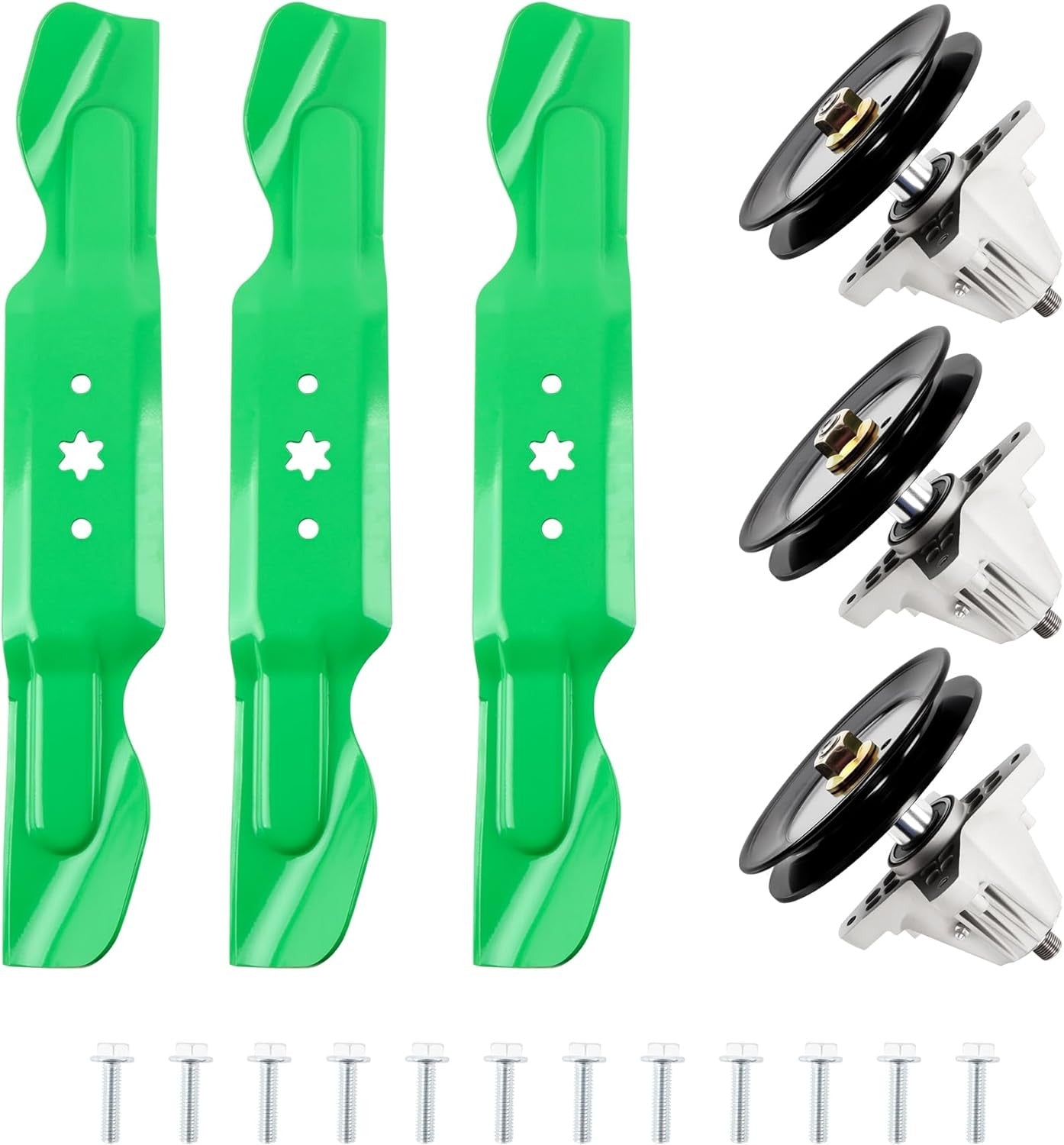 3X Mower Blade Spindle Kit For Cub Cadet Ultima ZT2 ZTS2 ZT3 60" Deck 618-04822A