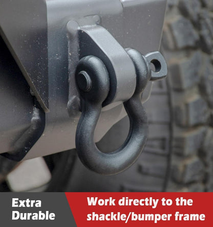 Weld On Shackle Clevis Mount for Most Vehicles Bumper Towing, 2-Pack