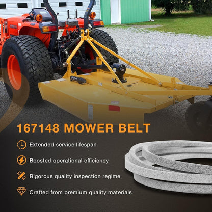 151" x 5/8" Deck Belt For King Kutter RFM-72 6' Finish Mower County Line 167148