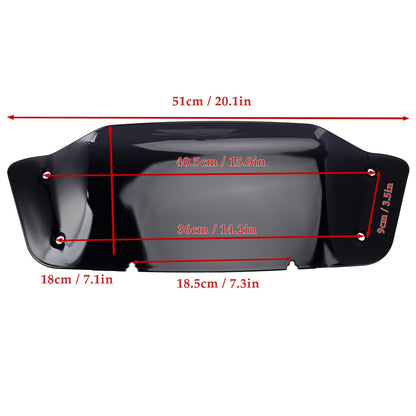 7" Windshield WindScreen fit for Touring Street Glide FLHX FLHXSE 2023-2024