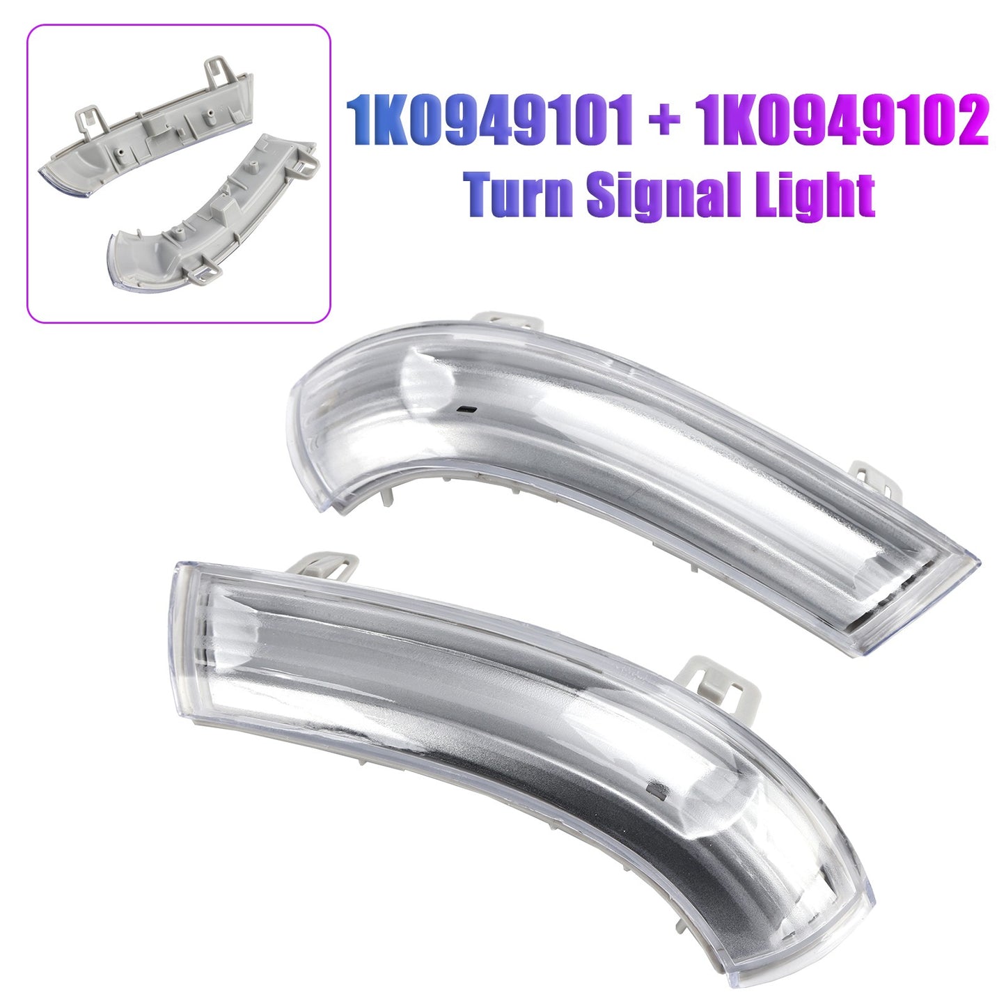 Left Right Mirror Turn Signal Lights Indicator for VW Golf Jetta Mk5 Passat
