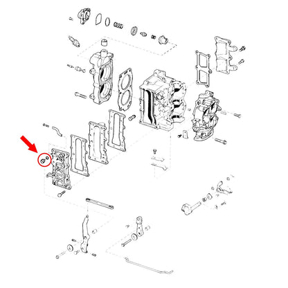 Drain Fill Plug for Johnson Evinrude OMC Outboard 8-115 HP - 0307551, 0311598