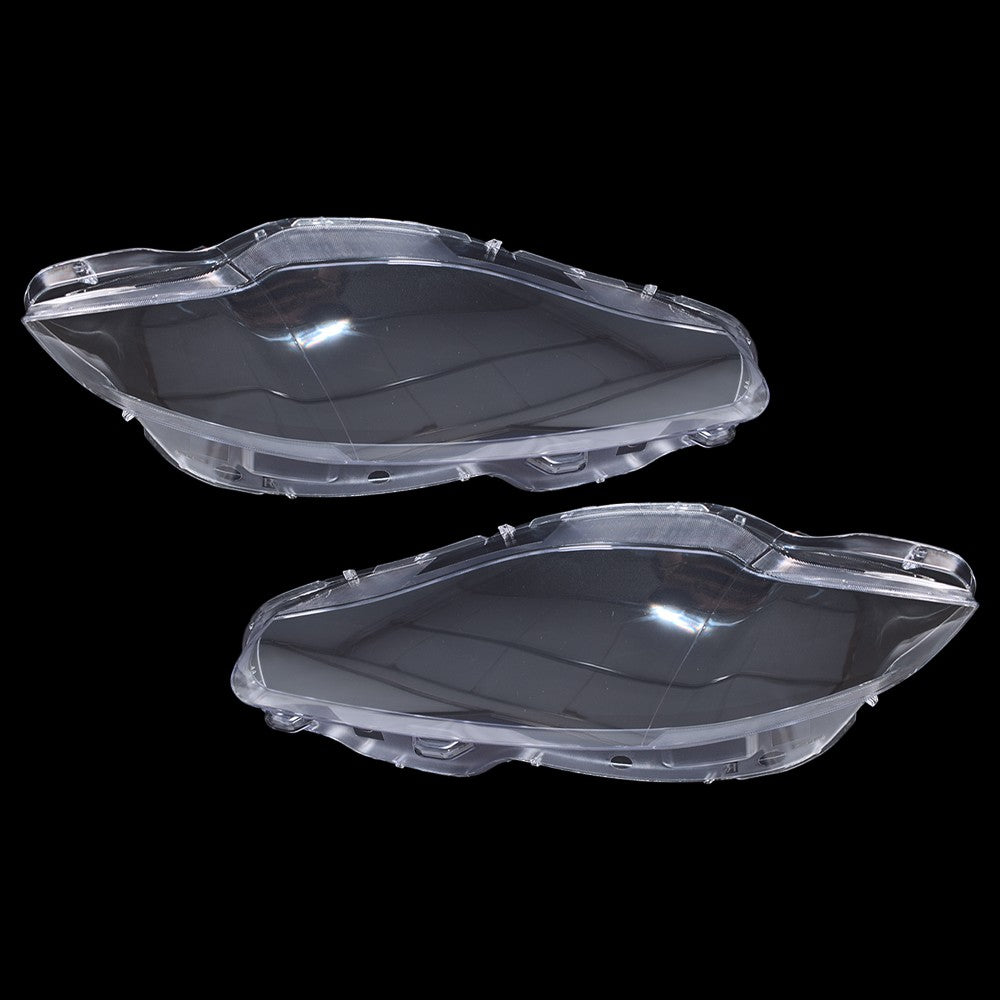 Pair For Jaguar XJ XJL 2010-2019 Front Headlamp Headlight Lens Cover Shell Clear