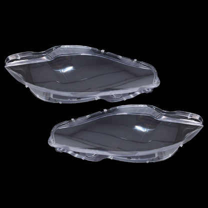 Pair For Jaguar XJ XJL 2010-2019 Front Headlamp Headlight Lens Cover Shell Clear
